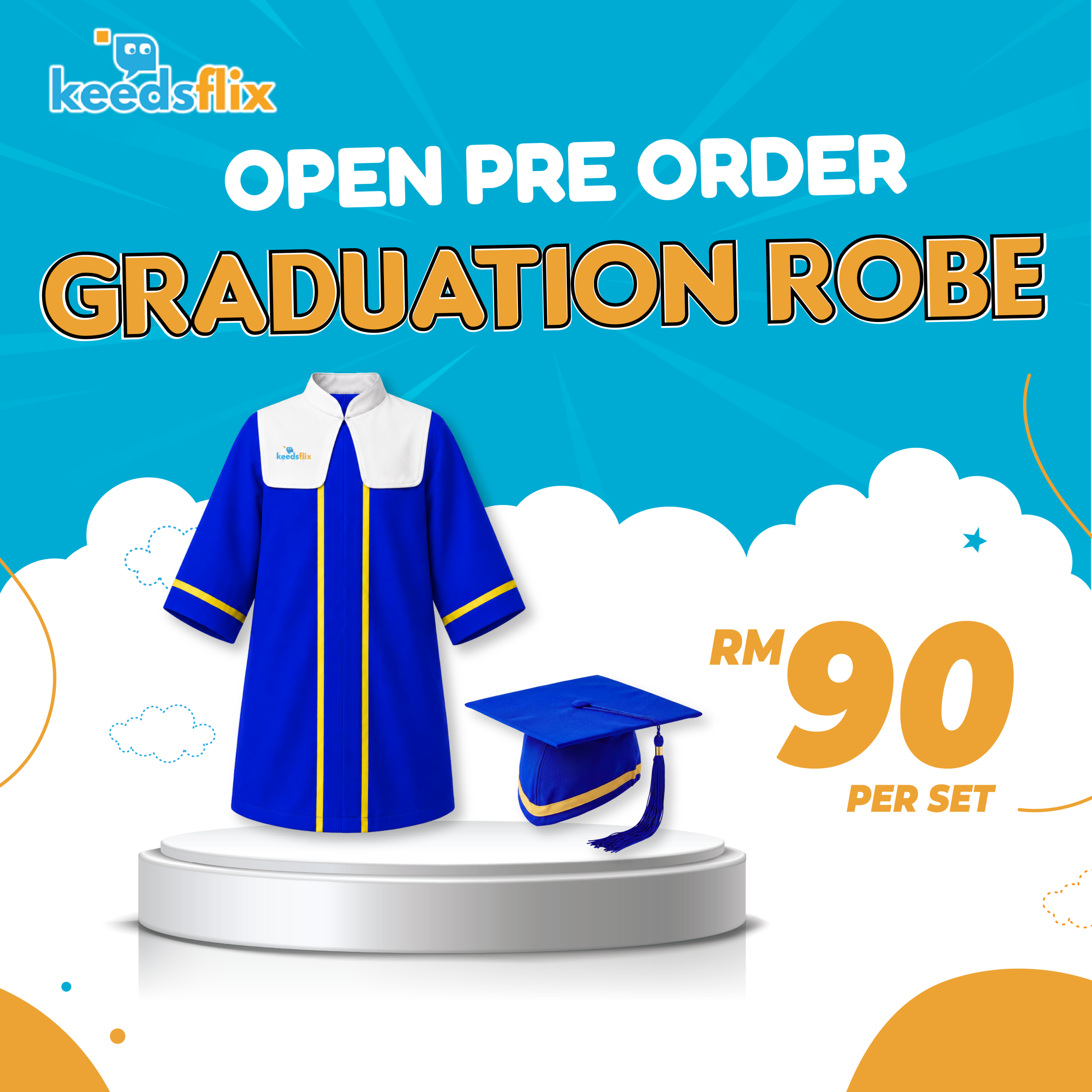Graduation Robe Set
